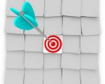 Targeted Marketing - Sticky Notes and Arrow