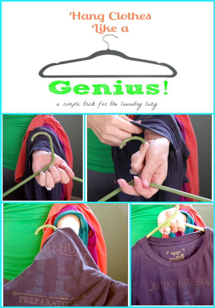 Life Hacks For Your Clothing Closet- Hang clothes like a genius