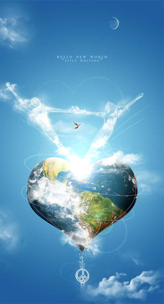 world, love, peace
