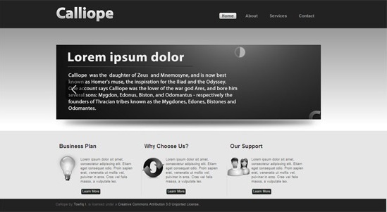Calliope free css html template