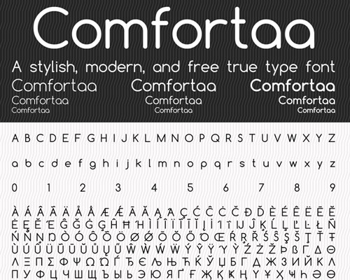 Comfortaa Free Logo Font