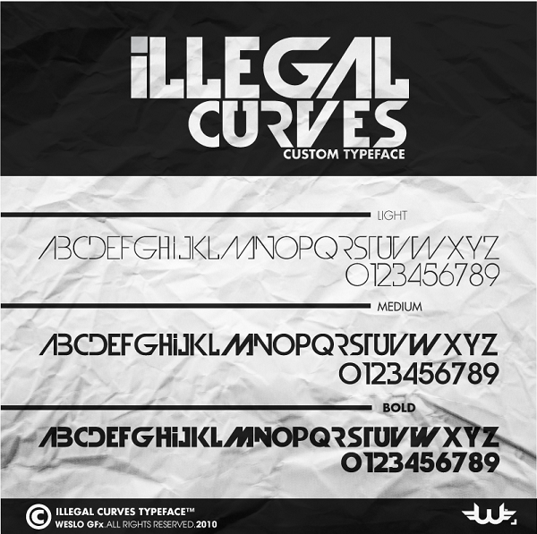 Illegal Curves Free Font