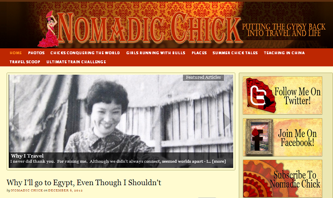 Nomadic Chick travel blog
