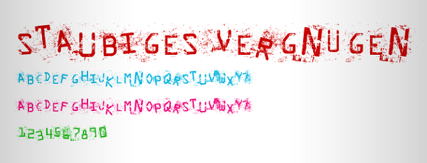 Staubiges Vergnügen Free Font