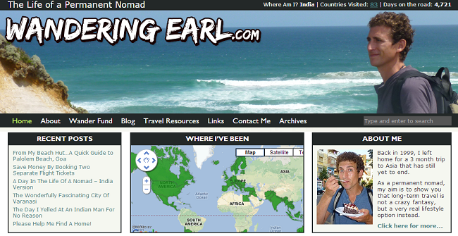 Wandering Earl travel blog