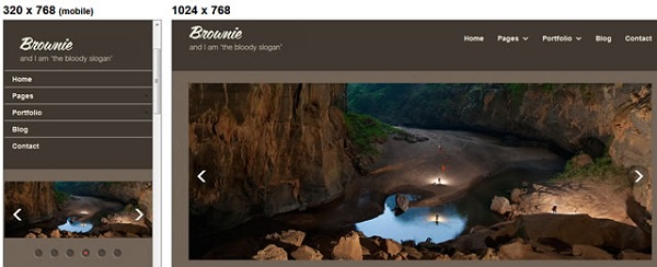 brownie free CSS/HTML template