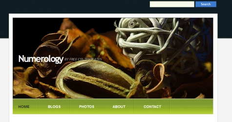 numerology free css html template