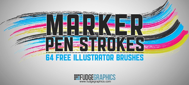 marker_pen_strokes illustrator brushes