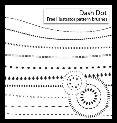 dotted line brush illustrator download
