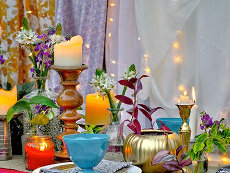 DIY Bohemian Centerpiece Idea
