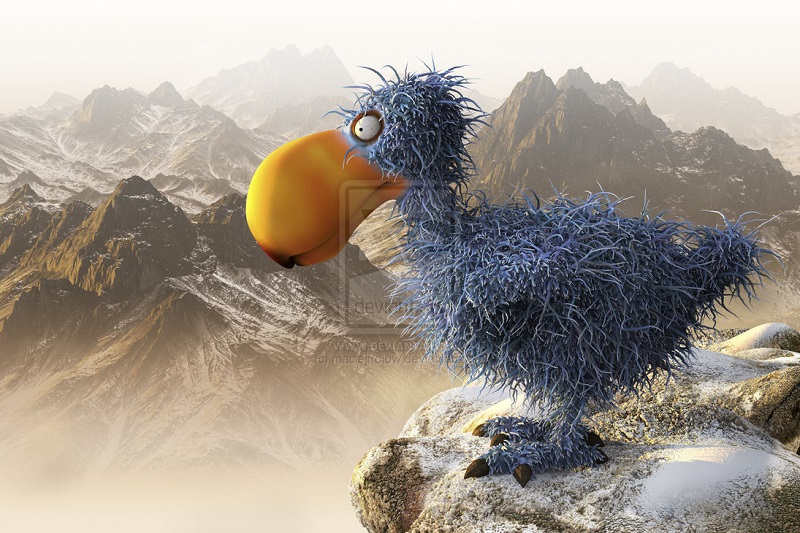 Dodo_bird_3d illustration by_maciejfrolow