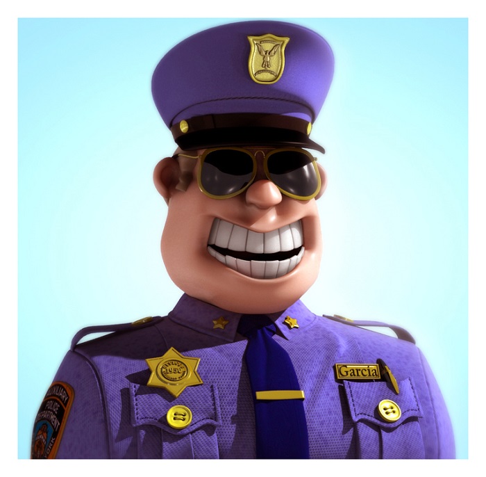 3d illustration Garcia_Officer_by_fabriciocampos