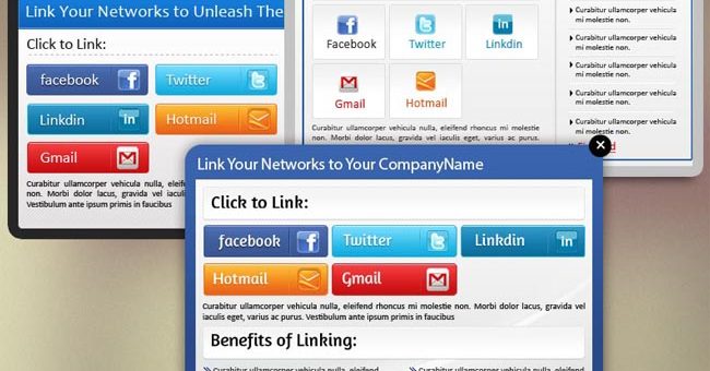 Free Social Sharing Widget PSD Templates preview