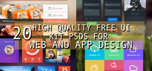 20 high quality free ui elements psds