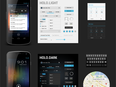 Freebie PSD  Android 4.0 UI