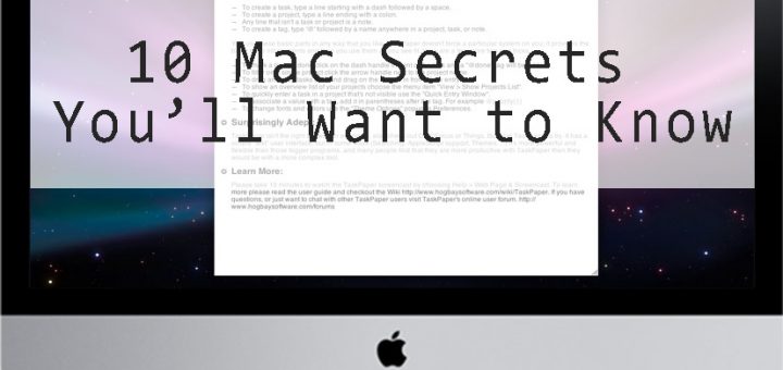 10 Mac Secrets You’ll Want to Know
