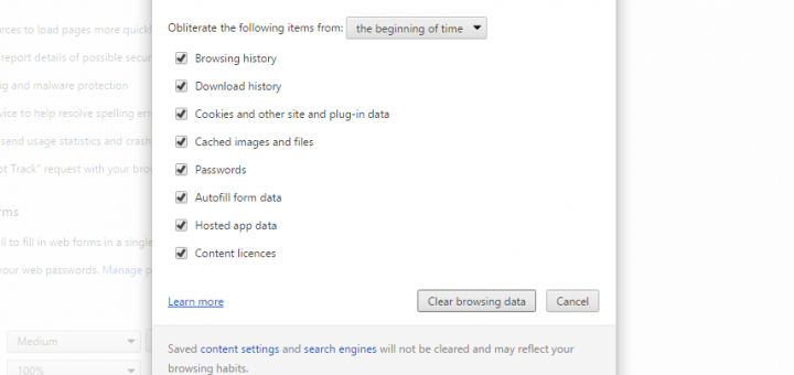 Delete internet history